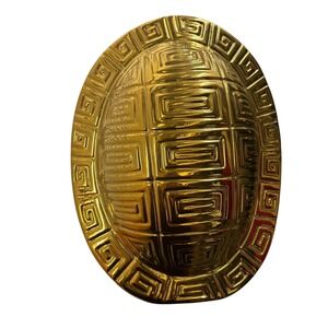 Golden Turtle Vase‎ Unique Geometric Pattern Home Decor Centerpiece